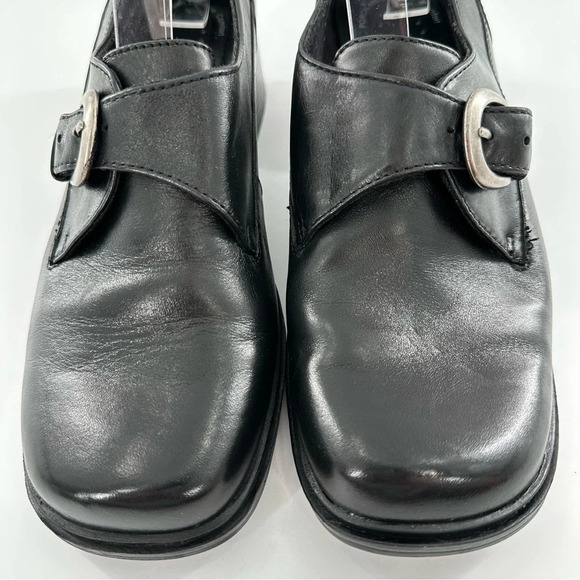 Thom mcan womens oxfords size 7.5 W black leather square toe vintage 90s - Picture 3 of 13